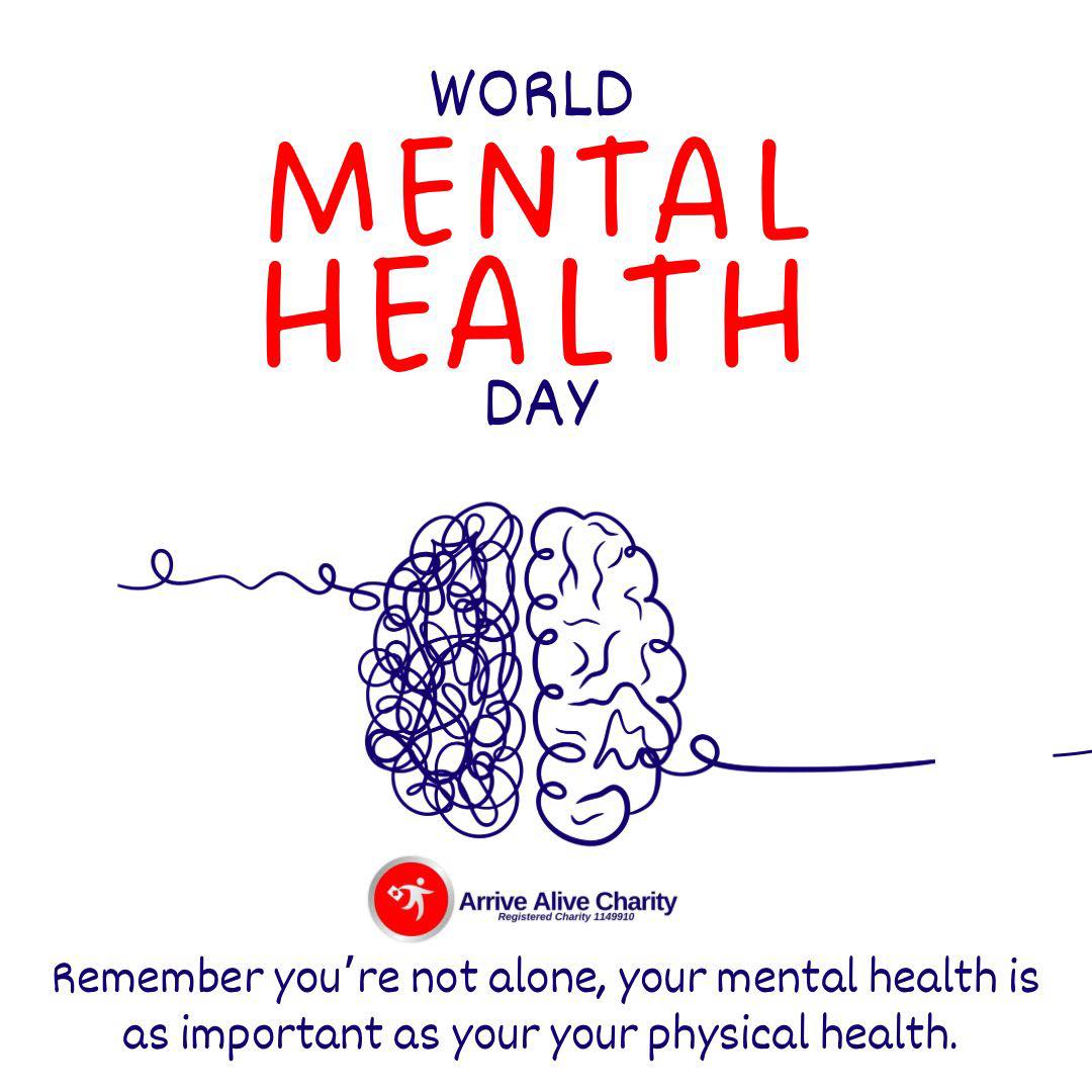 Arrive - 💚 Today is World Mental Health Day 💚 At Arrive Alive, we want ...