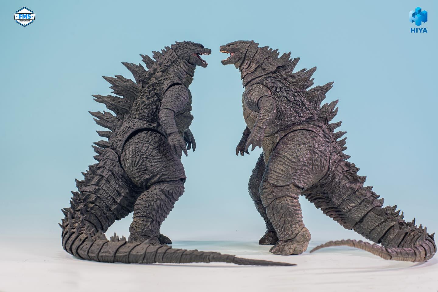 Hiya Toys Godzilla 2014 Size comparison with SHMA Godzilla 2014