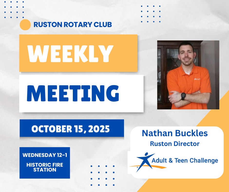 Rotary Club of Ruston - Rewarding hard work and academic success is ...