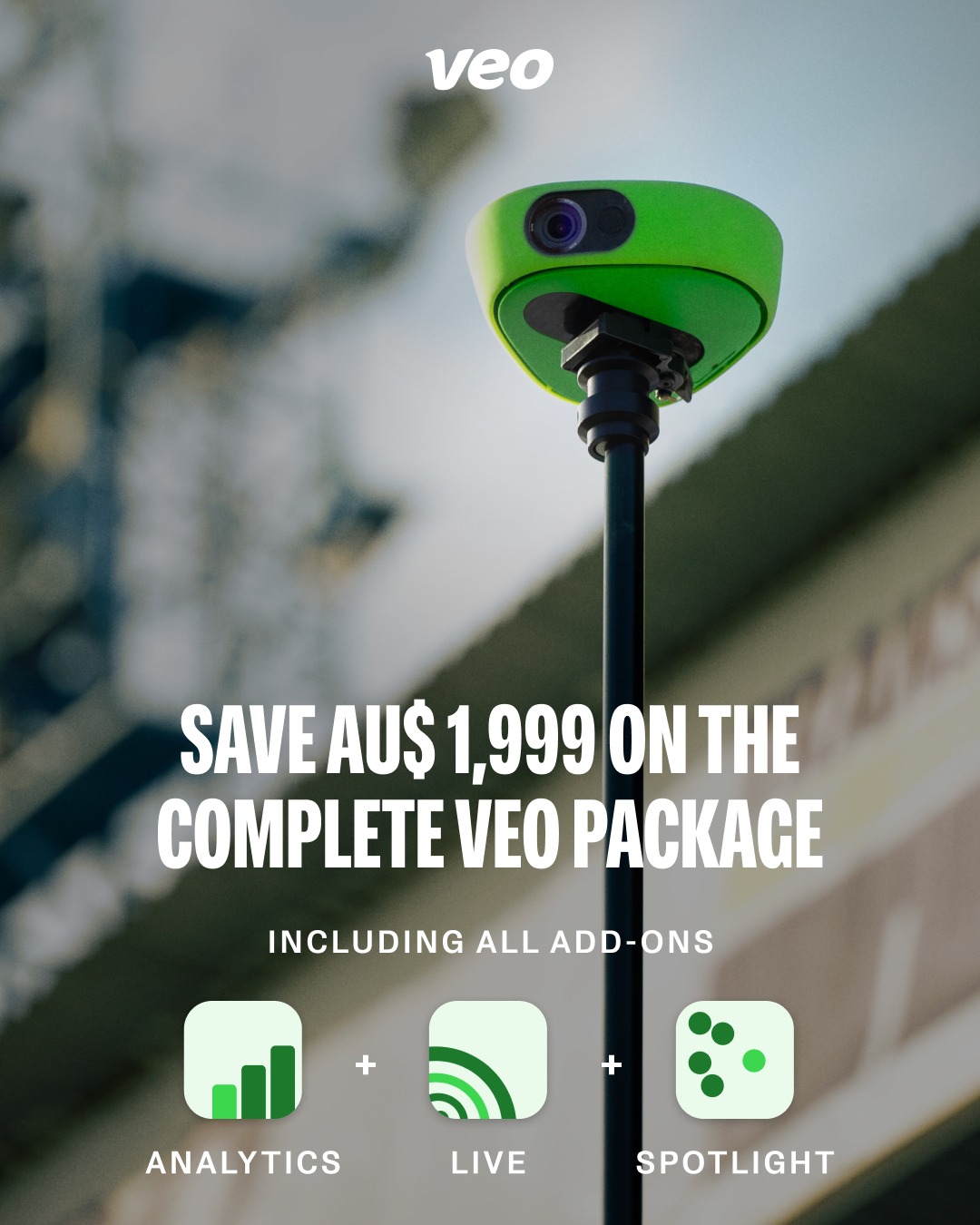 Football - The Complete Veo Package is here, with $1,999 off for ...