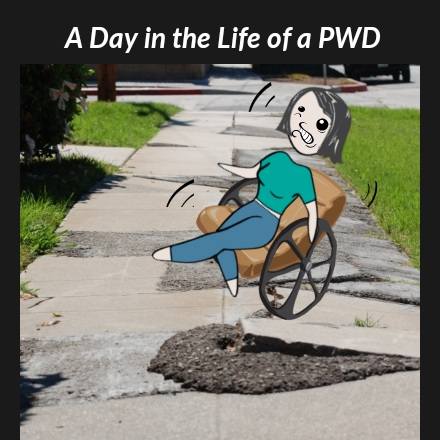 A Day - COMIC STRIP A Day in the Life of a PWD Frame 1: A woman in a ...