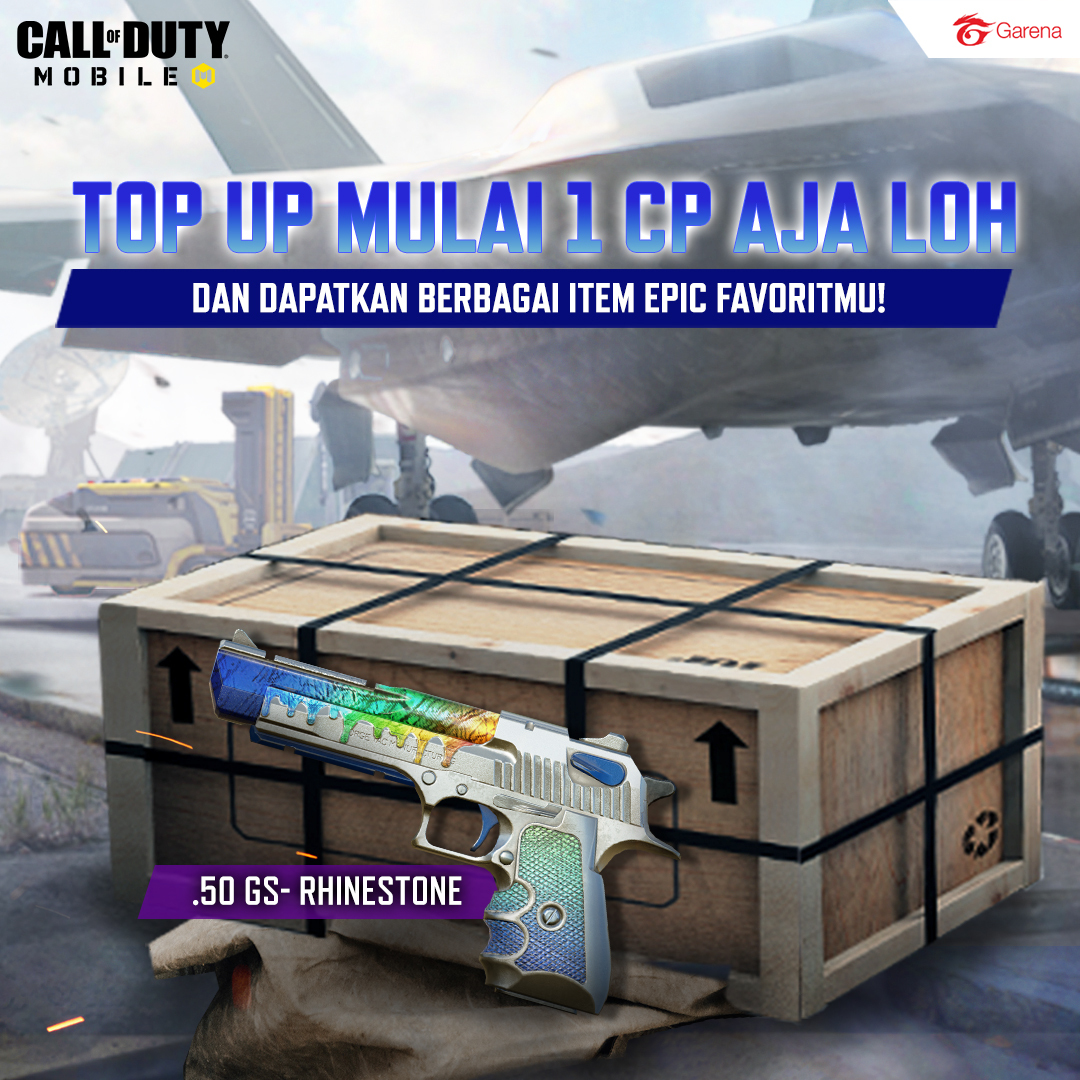 TOP UP CUMA DENGAN 1 CP,... - Garena Call of Duty Mobile