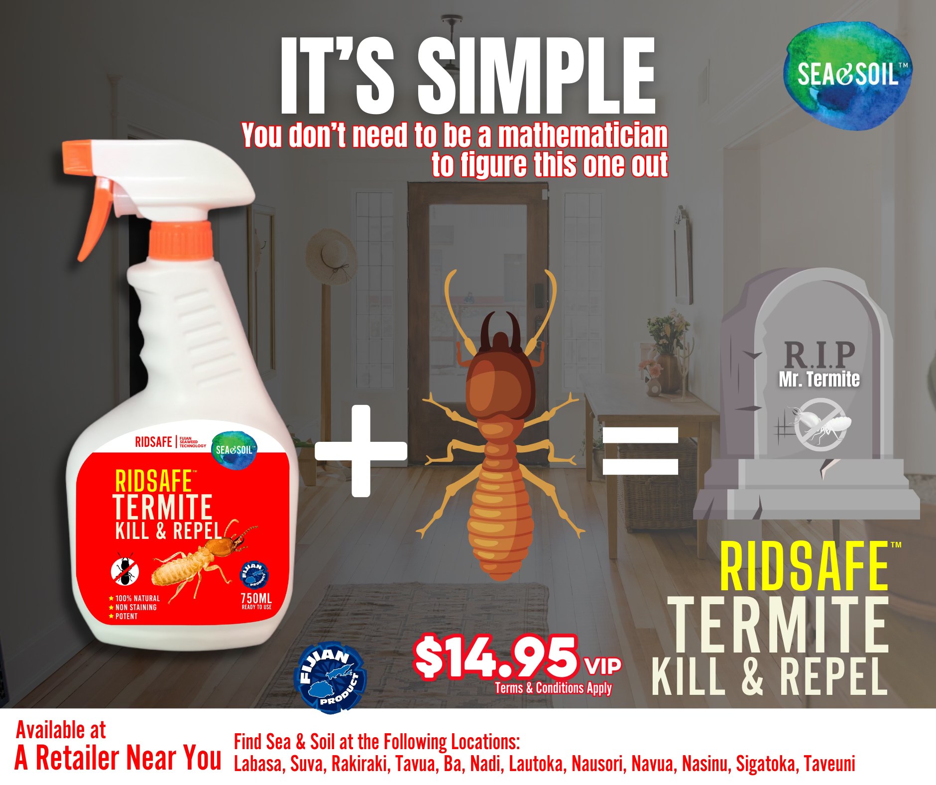 Sea&Soil - Termite Kill & Repel + Termites = Complete Eradication. No ...