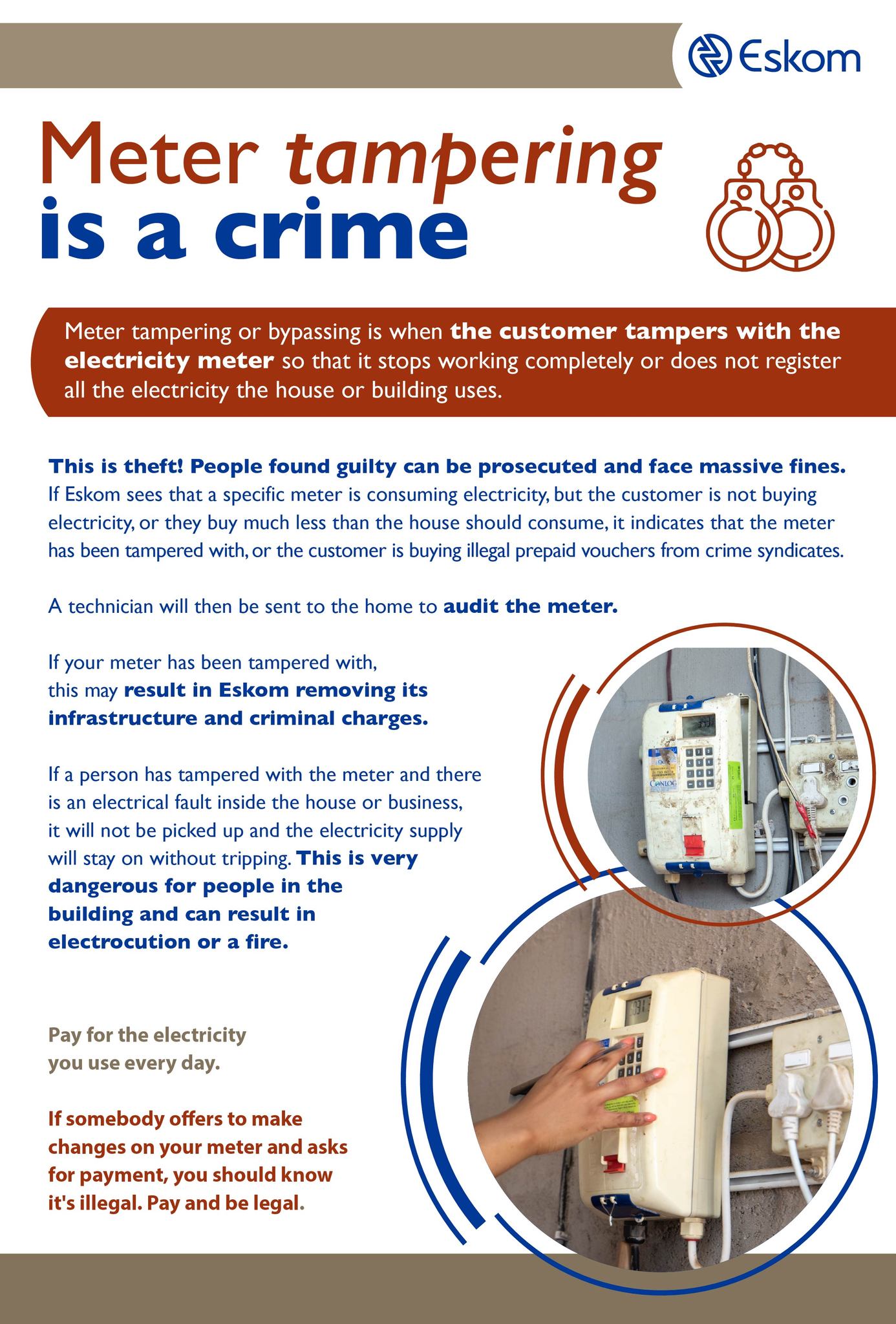 Eskom - Modifying your electricity meter to lower or stop its readings ...