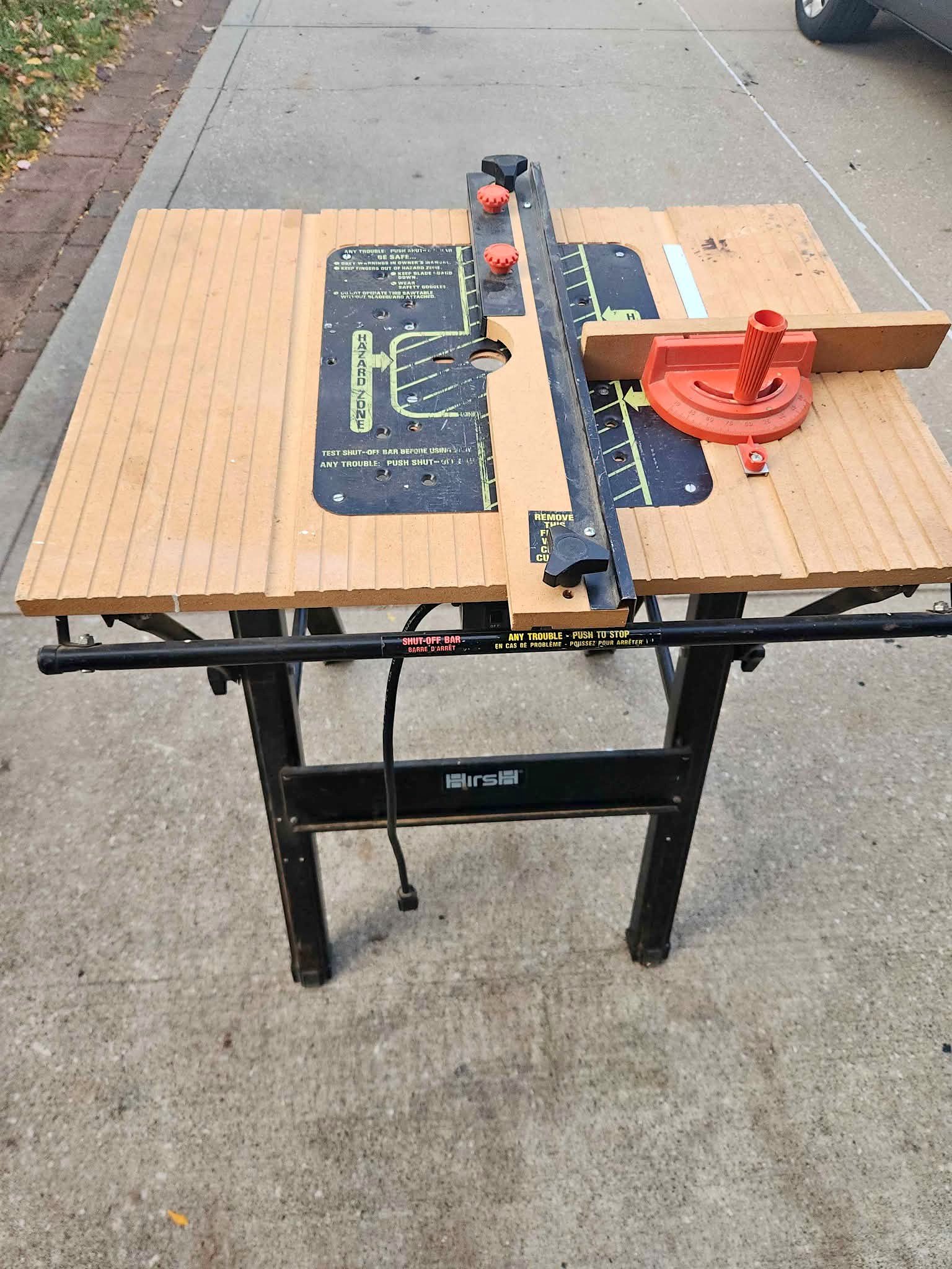 Hirsch Folding Router/Saw Table - Router Tables - Brownsburg, Indiana ...