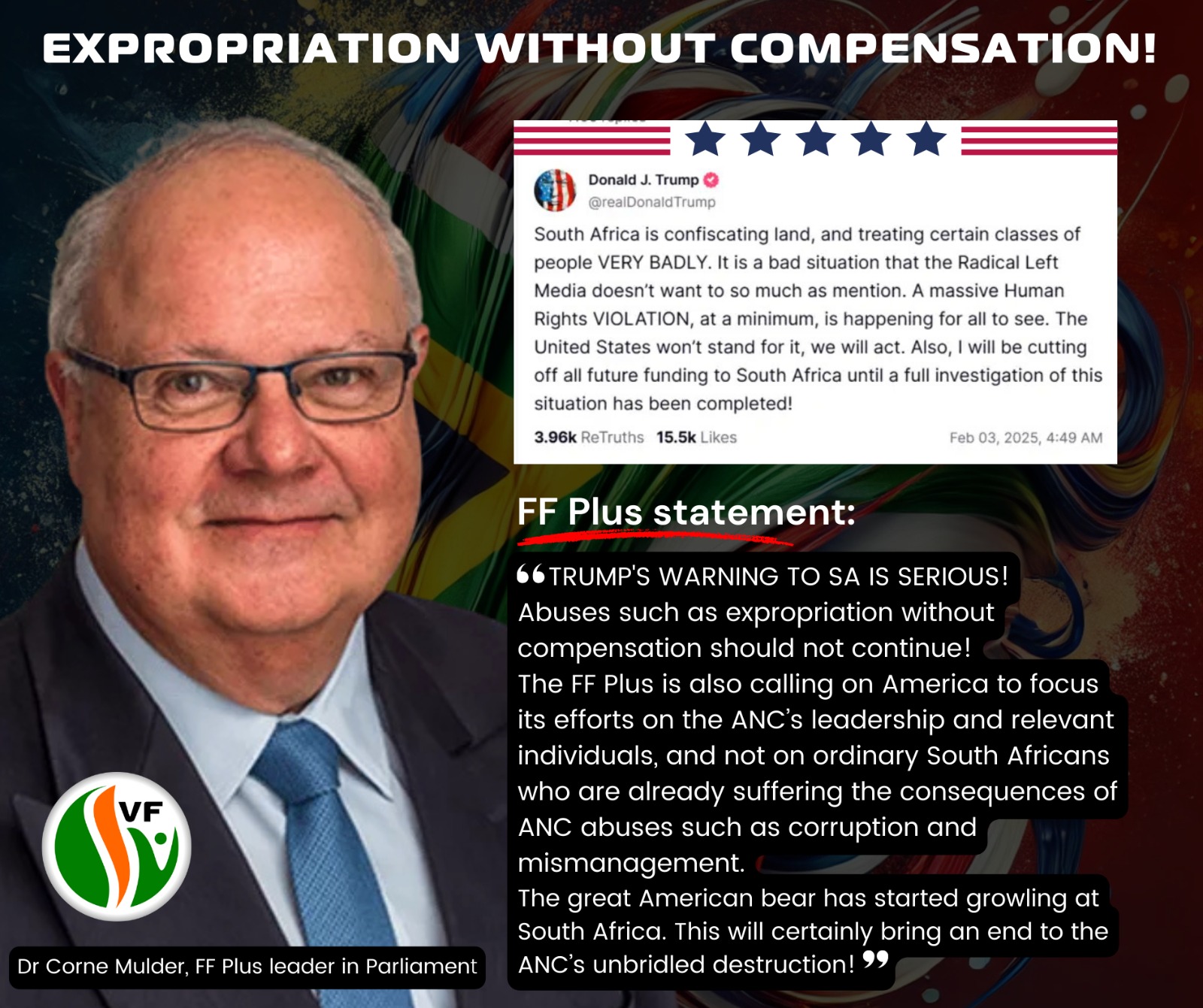 Trots Afrikaans - 🇿🇦 DIE VF PLUS (Vryheidsfront Plus /... | Facebook