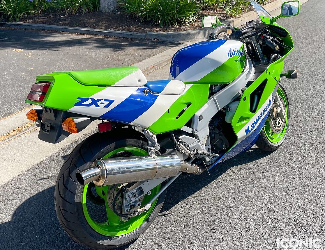 Next on Alex's bench… . This is a super low mile 1995 Ninja ZX7