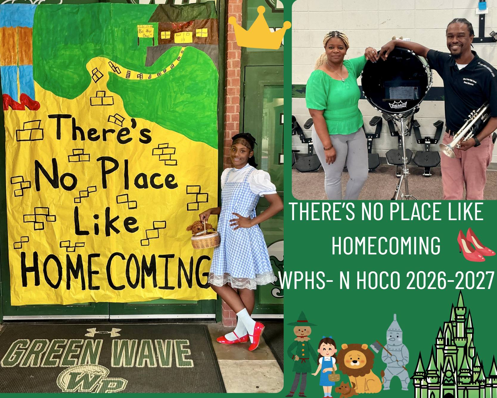 wizard of oz homecoming dress up days WPHS-North Campus 2026-2027 spirit week chocolate