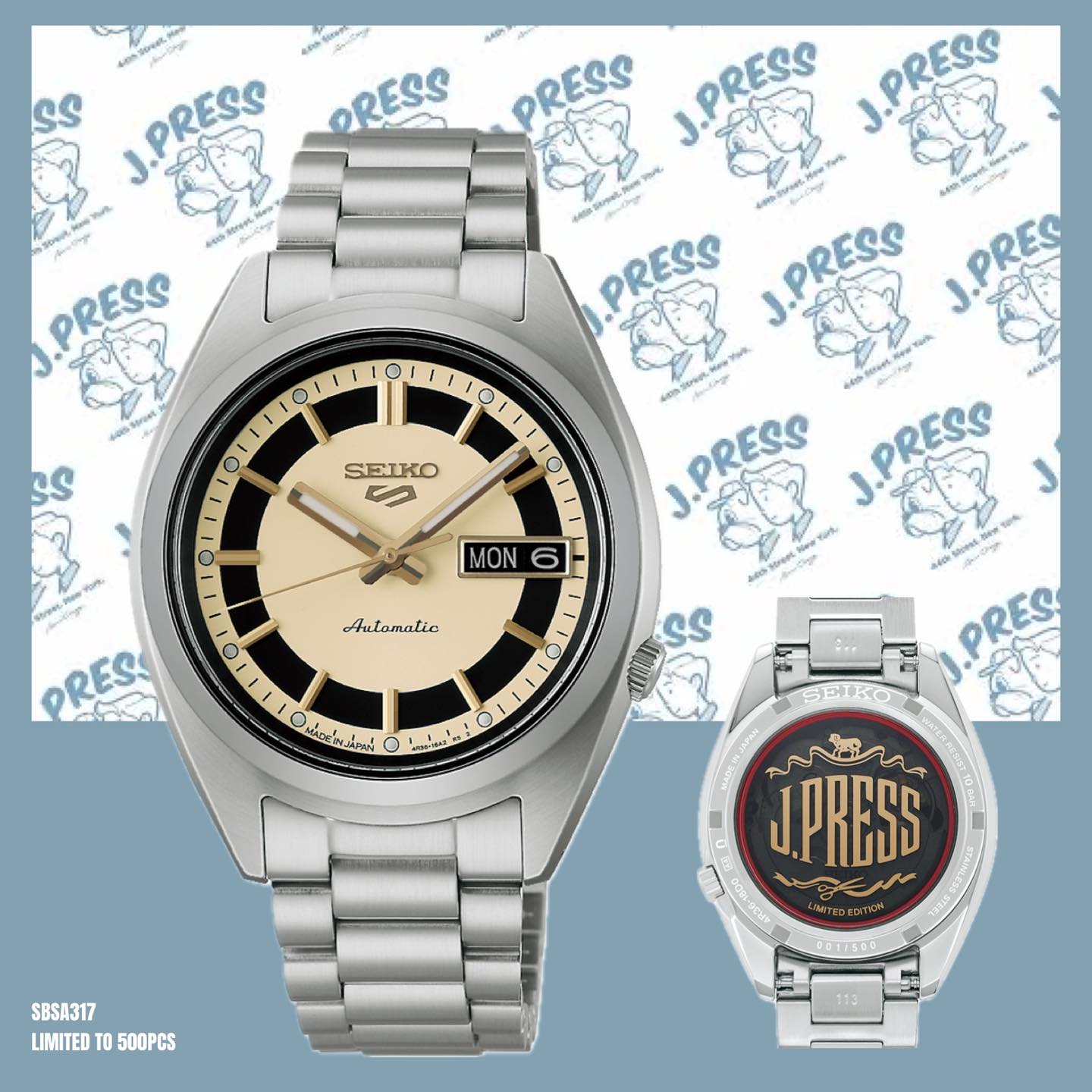 Guaranteed Unit Brand New Seiko SNXS J.Press Limited Edition ref 
