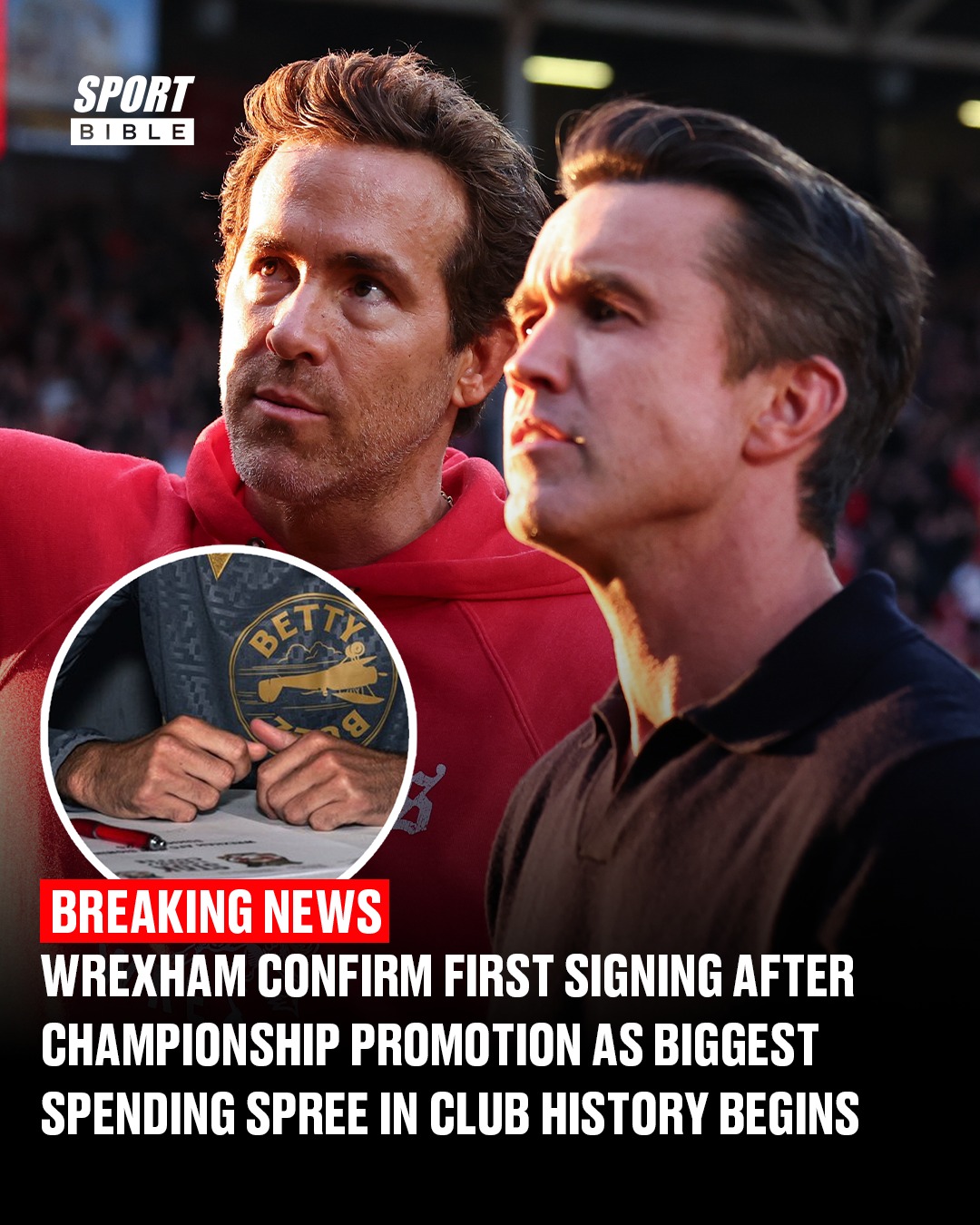 SPORTbible - 🚨 WREXHAM MAKE THEIR MOVE 🚨 Ryan and Rob's chequebook is ...