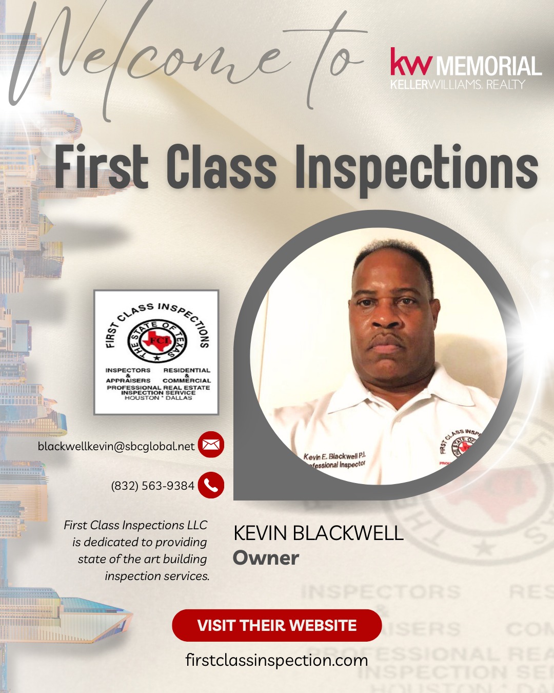 Keller - We’re excited to welcome First Class Inspections as a new ...