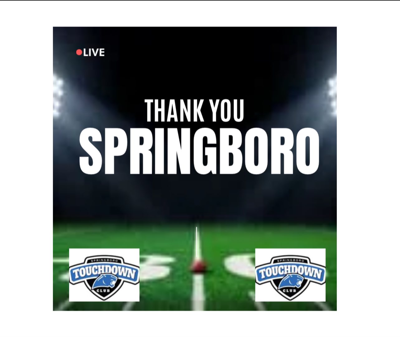 Today, we successfully hosted... - Springboro Touchdown Club | Facebook