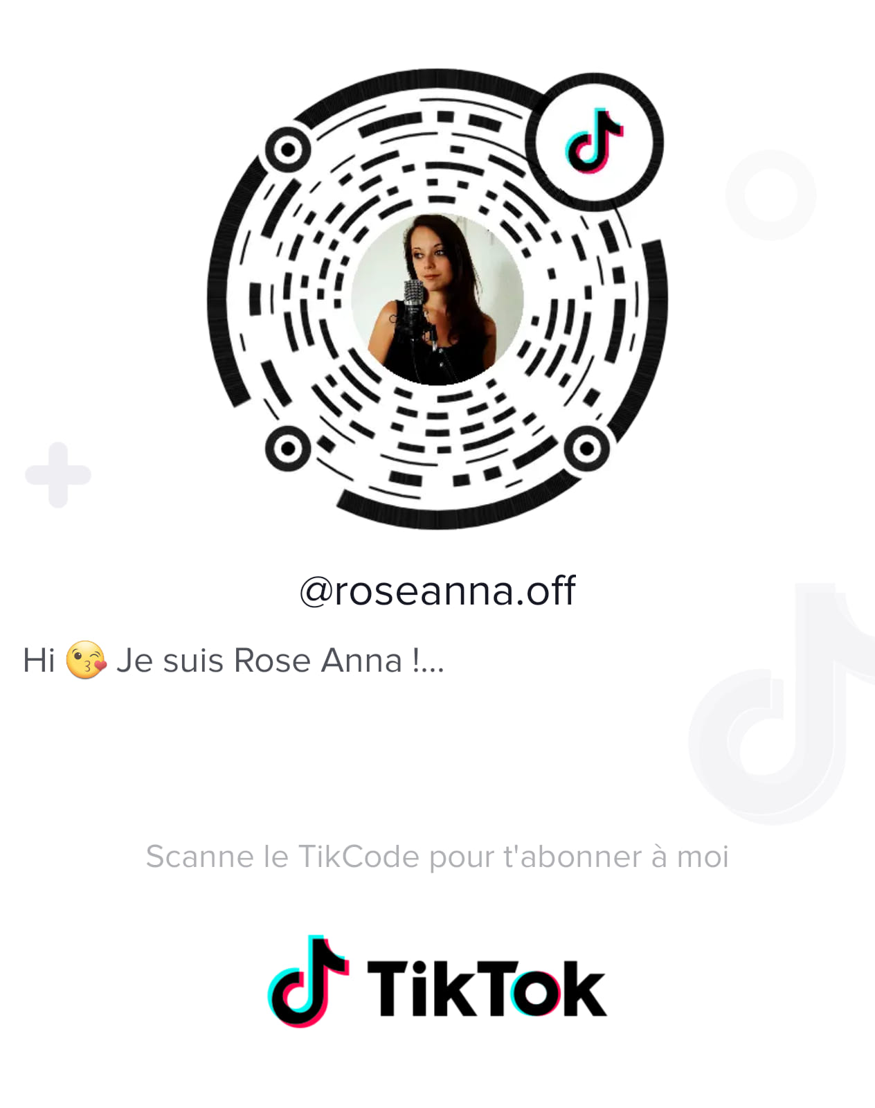 Rose Anna - Scanne ce QR code pour retrouver mes vidéos...