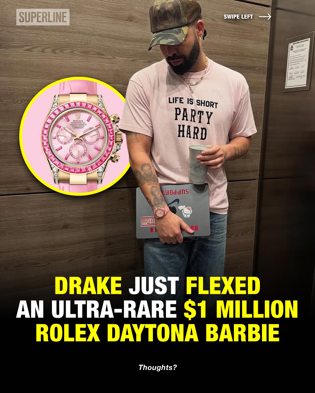 Drake flexing an ultra rare $1... - Superline Wholesale | Facebook