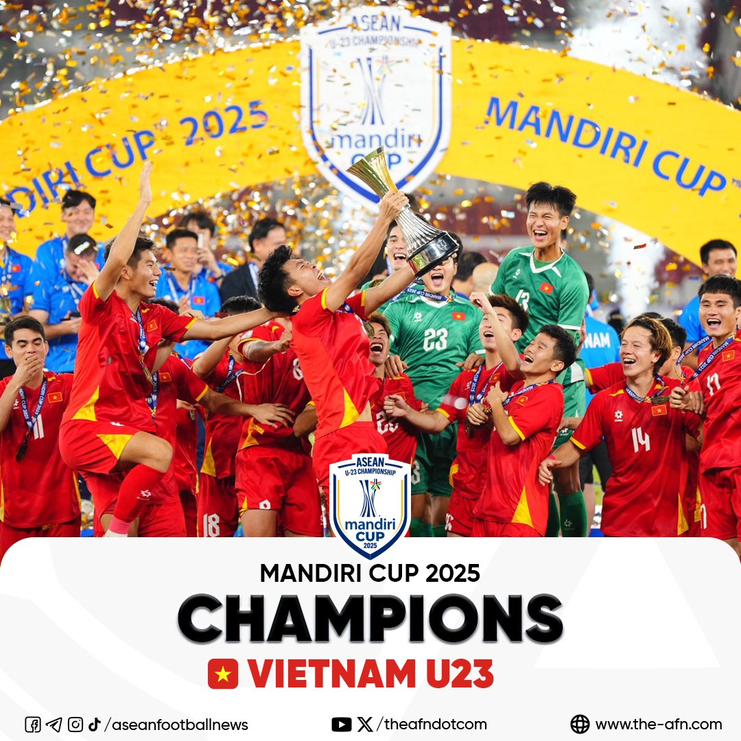 Champions of ASEAN! 🇻🇳🔥 #MandiriCup2025 - ASEAN Football News | Facebook