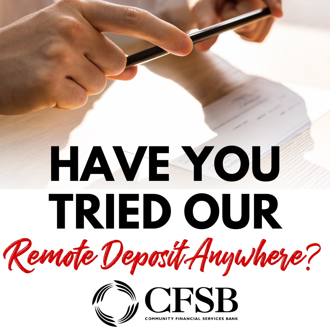 CFSBank - 📲 Banking Made Easier with Remote Deposit... | Facebook