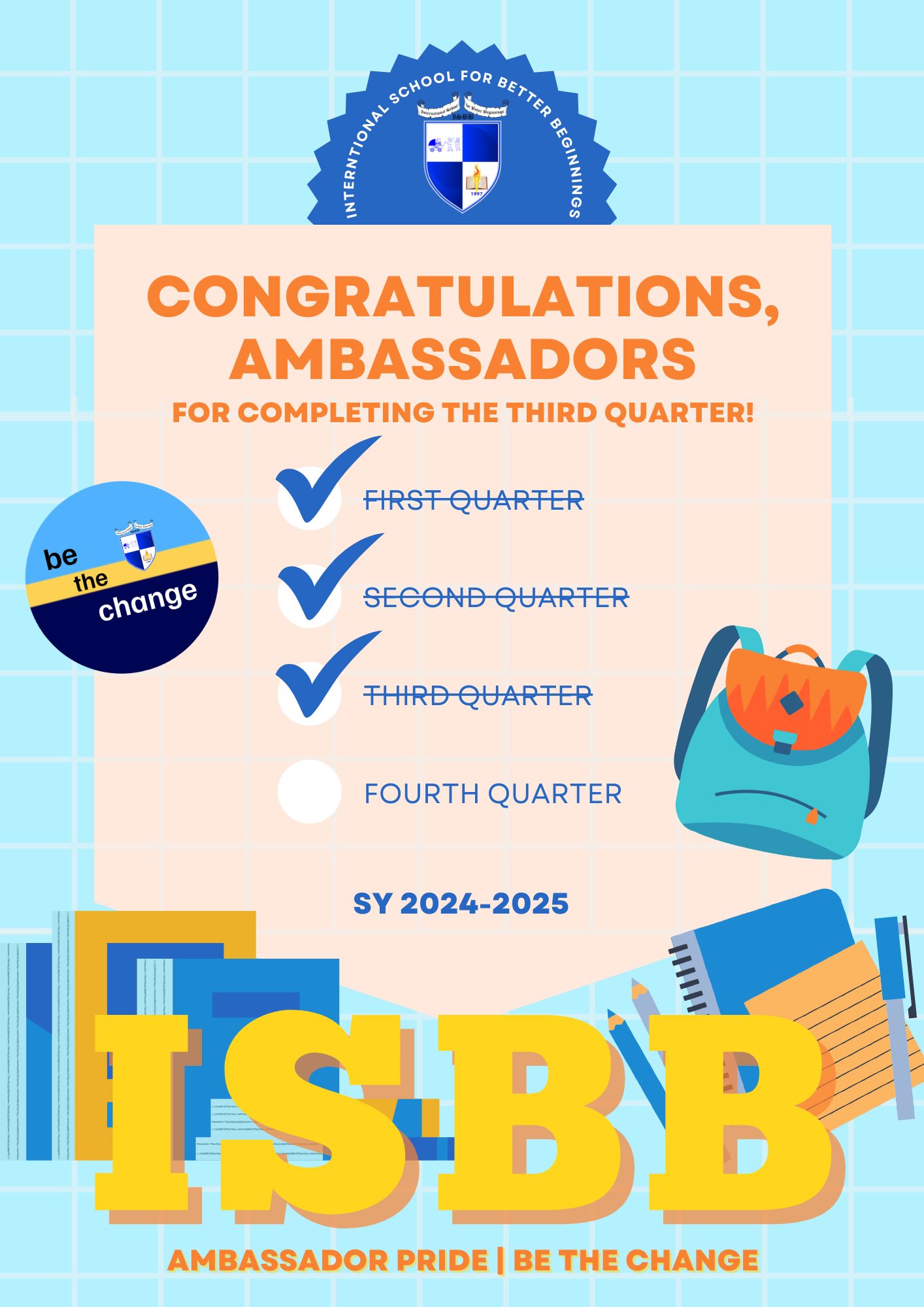 ISBB - Another Quarter is officially done!...