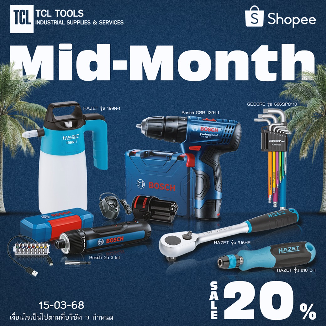 Tcltools - Shopee Mid-Mont ลดสูงสุด 20% ช้อปเลย! เครื่องมือช่างแบรนด์ ...