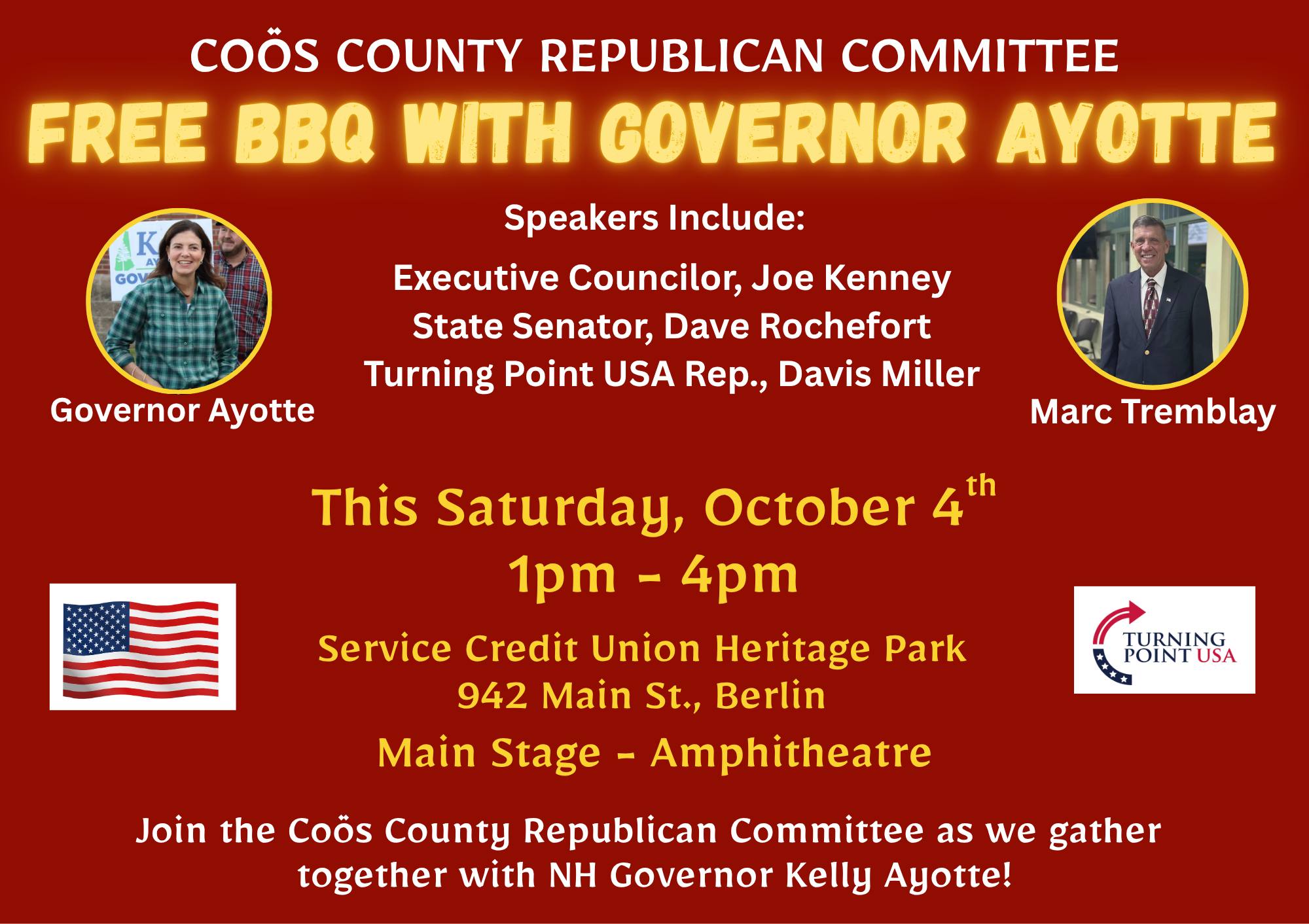 Free BBQ with the Governor in Berlin