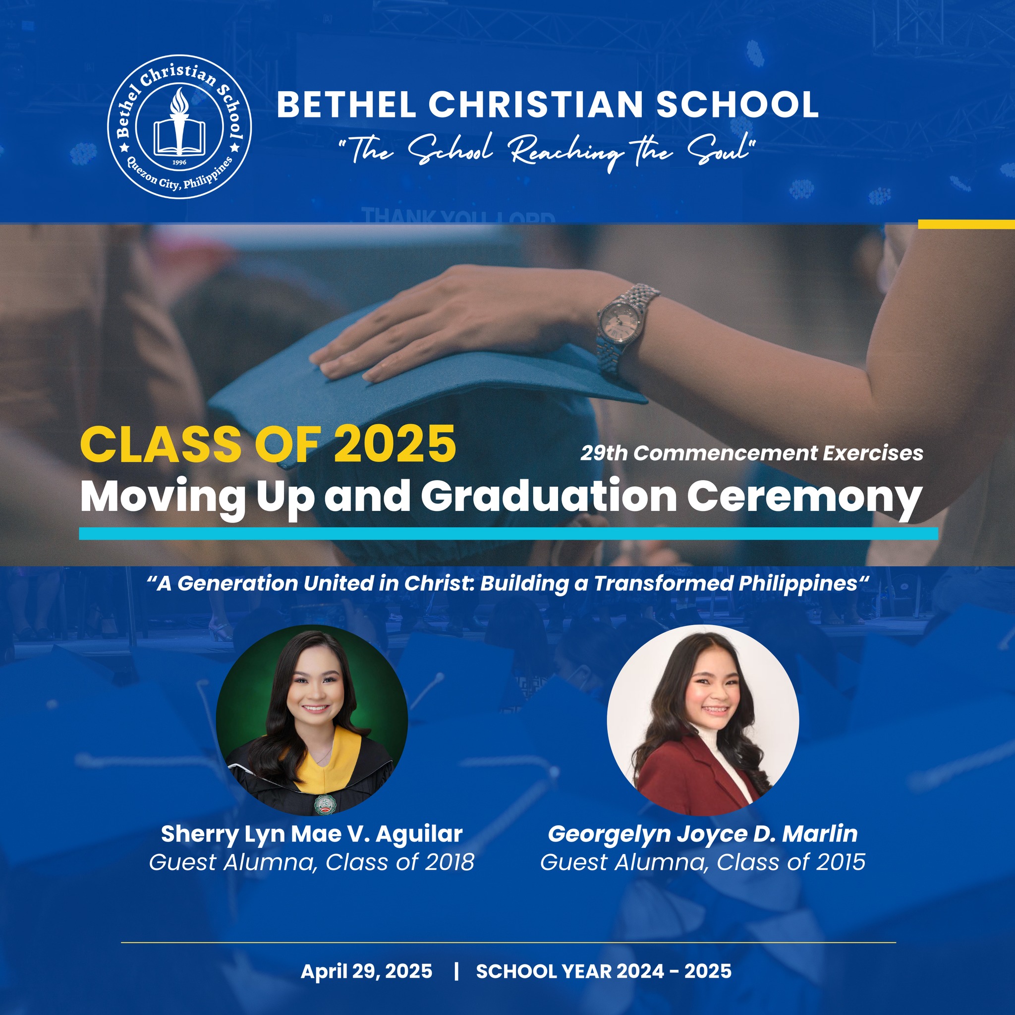 Bethel - Our distinguished Alumni Guests for the 29th Commencement ...