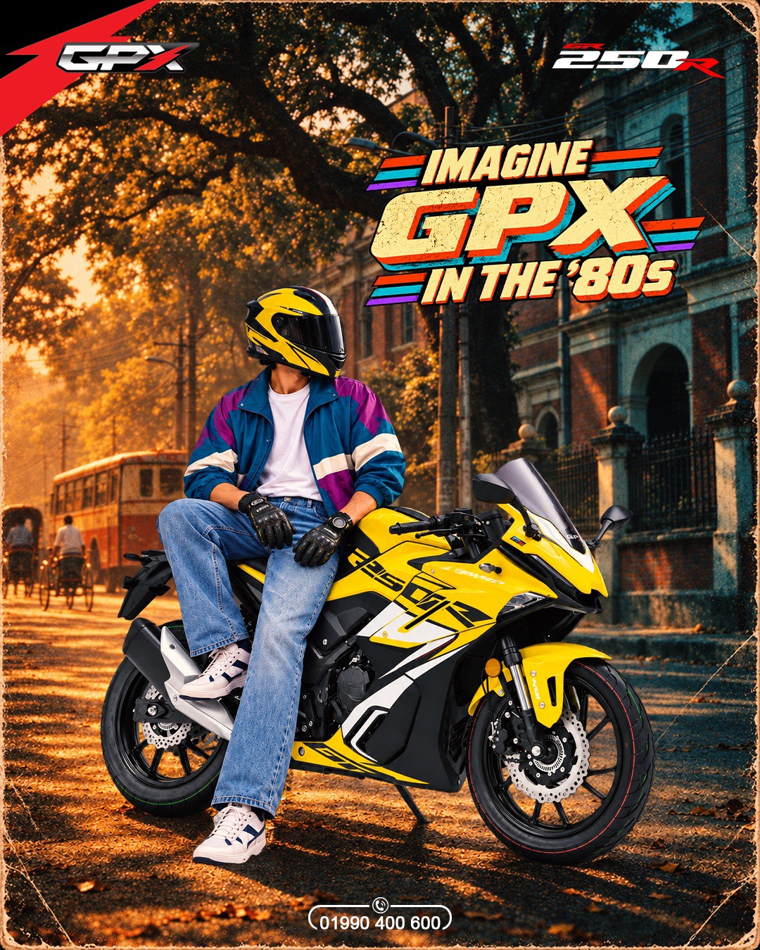 What if GPX ruled the streets in the '80s? ⚡🏍️ Retro streets