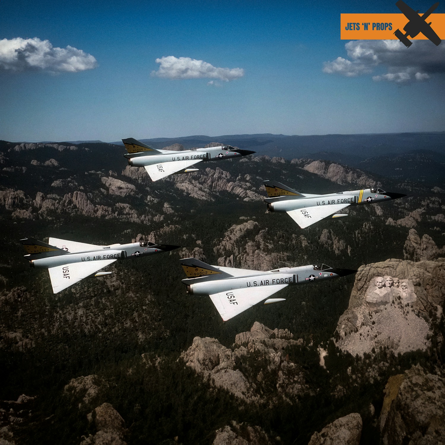 Jets - Four F-106 Delta Dart interceptors of the 5th Fighter ...