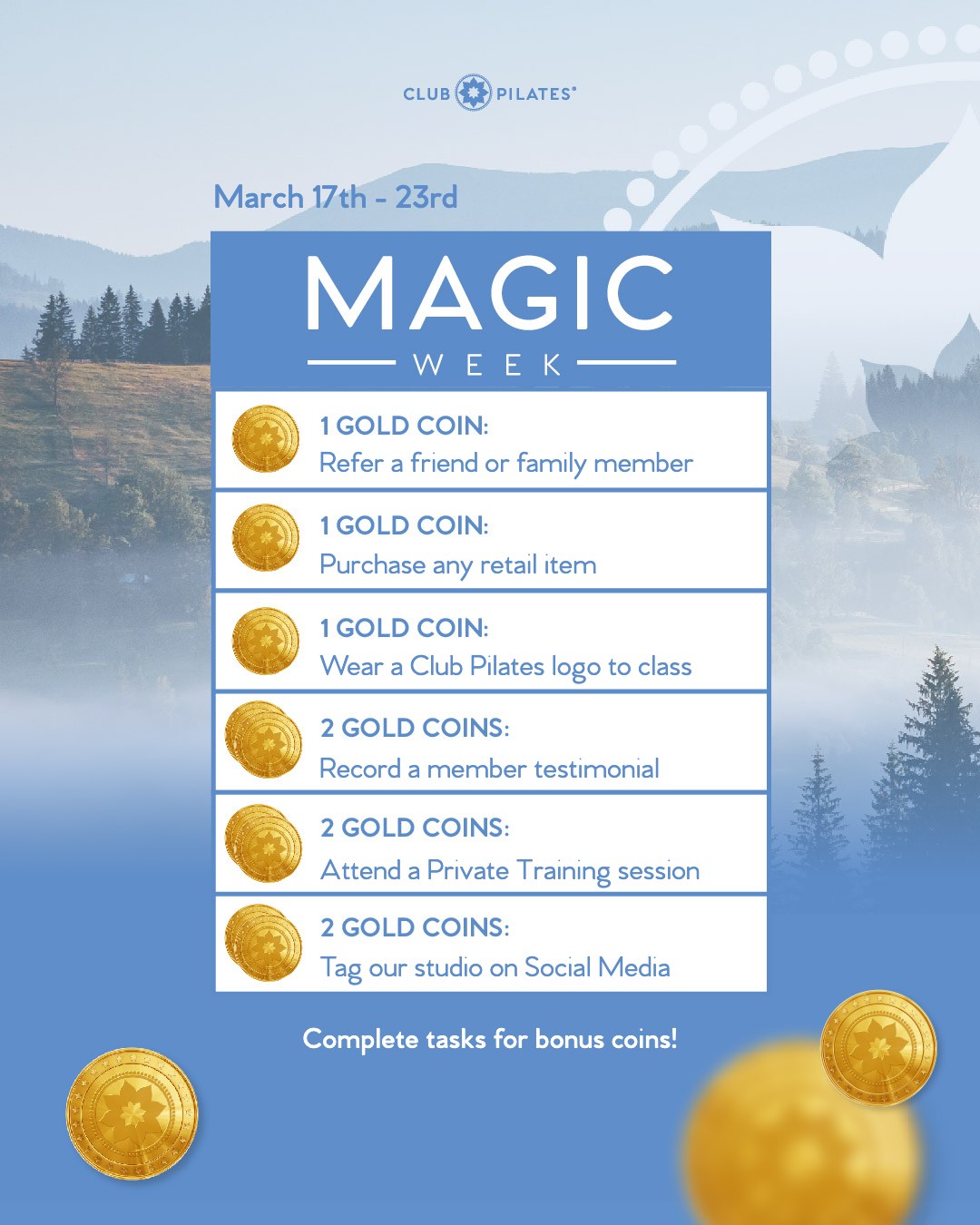 Club Pilates - Welcome to Magic Week! This week is... | Facebook