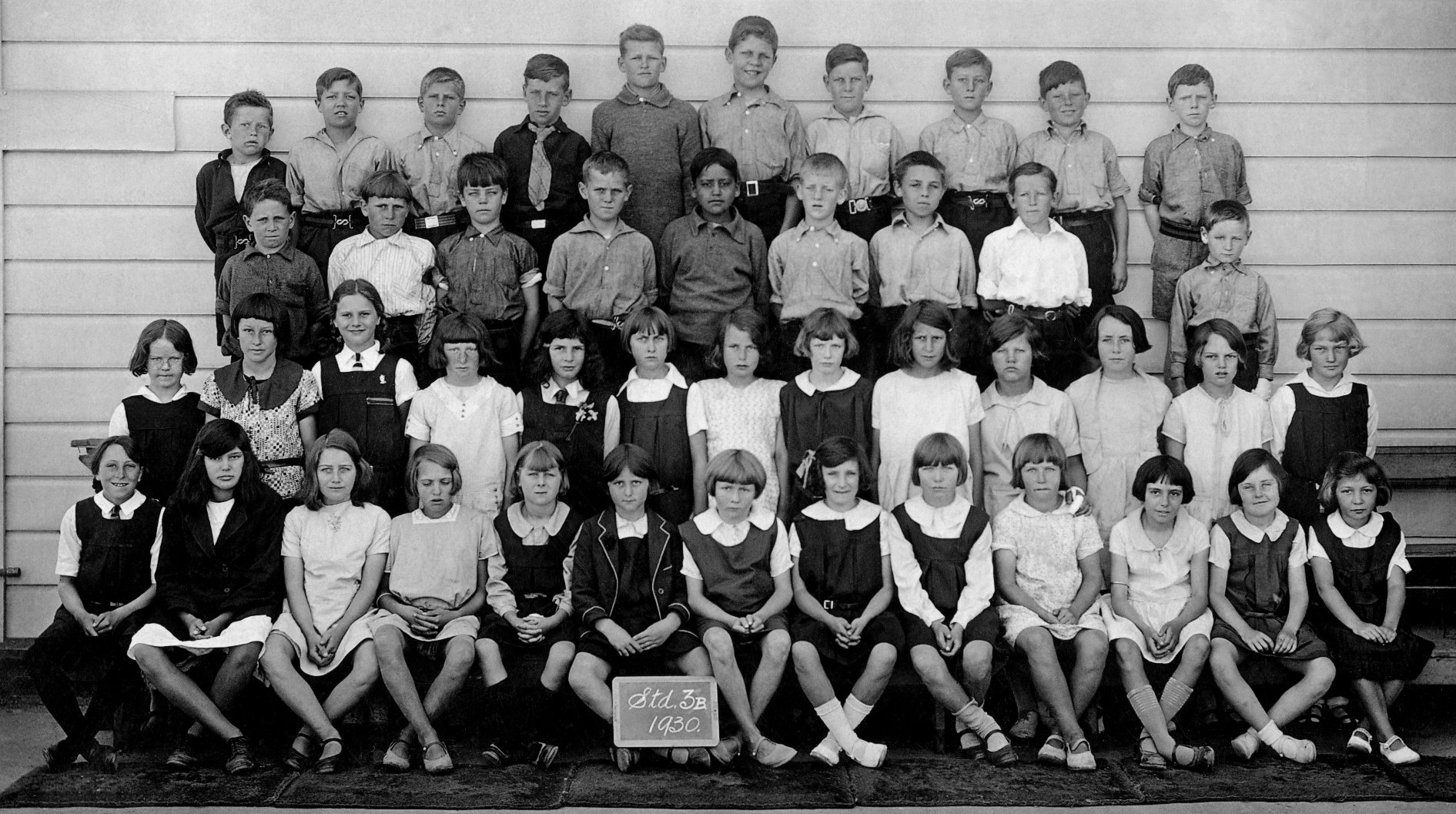 Ahuriri - 1930 Mahora Primary School Std 3B Row 4 ? Sutcliffe Gale ...