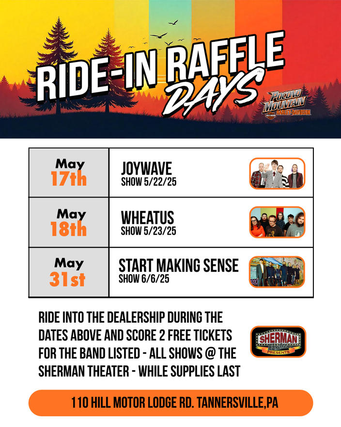 Pocono - 🎟️ Ride-In Raffle Days at Pocono Mountain Harley-Davidson! 🎟️ ...