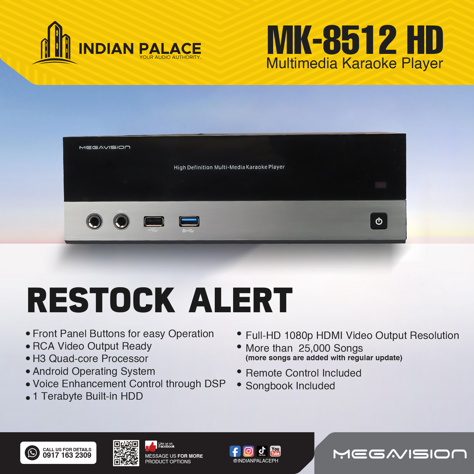 Indian - 🎤🎶 RESTOCK ALERT! 🎶🎤 We know you've been waiting, and now it's ...
