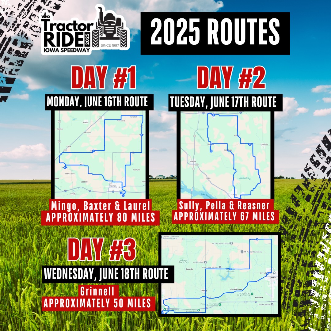 WHO - 🚜🌽 2025 WHO Tractor Ride Route Info! 🌽🚜 We’re hitting the road ...