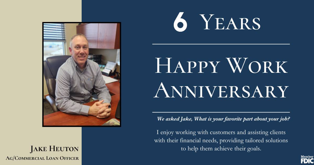 Congratulations to Jake on... - Citizens First National Bank | Facebook