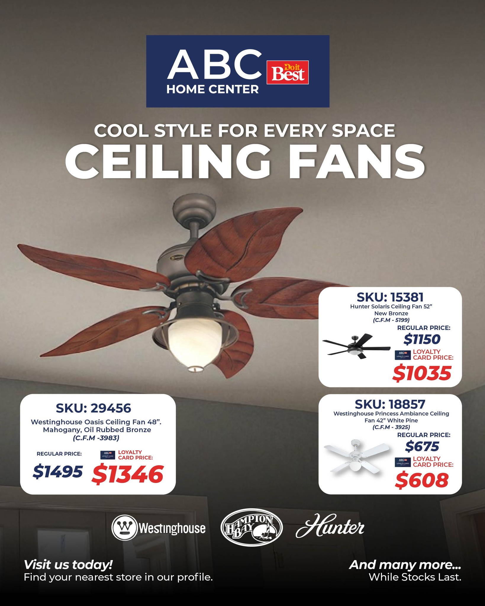 🌬️ Stay cool in style! Our... - ABC Home Center Do it Best | Facebook