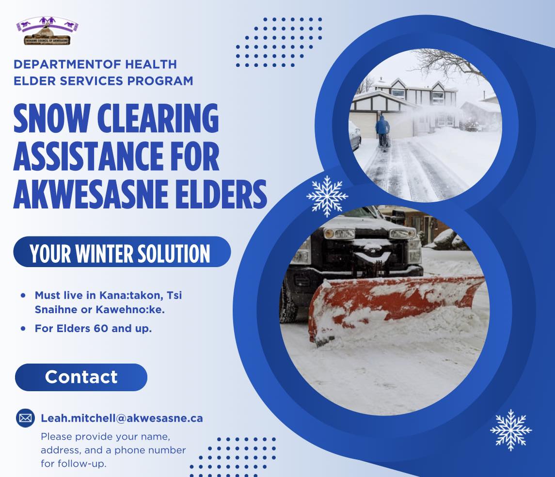 Mohawk - SNOW CLEARING ASSISTANCE FOR AKWESASNE ELDERS The MCA ...