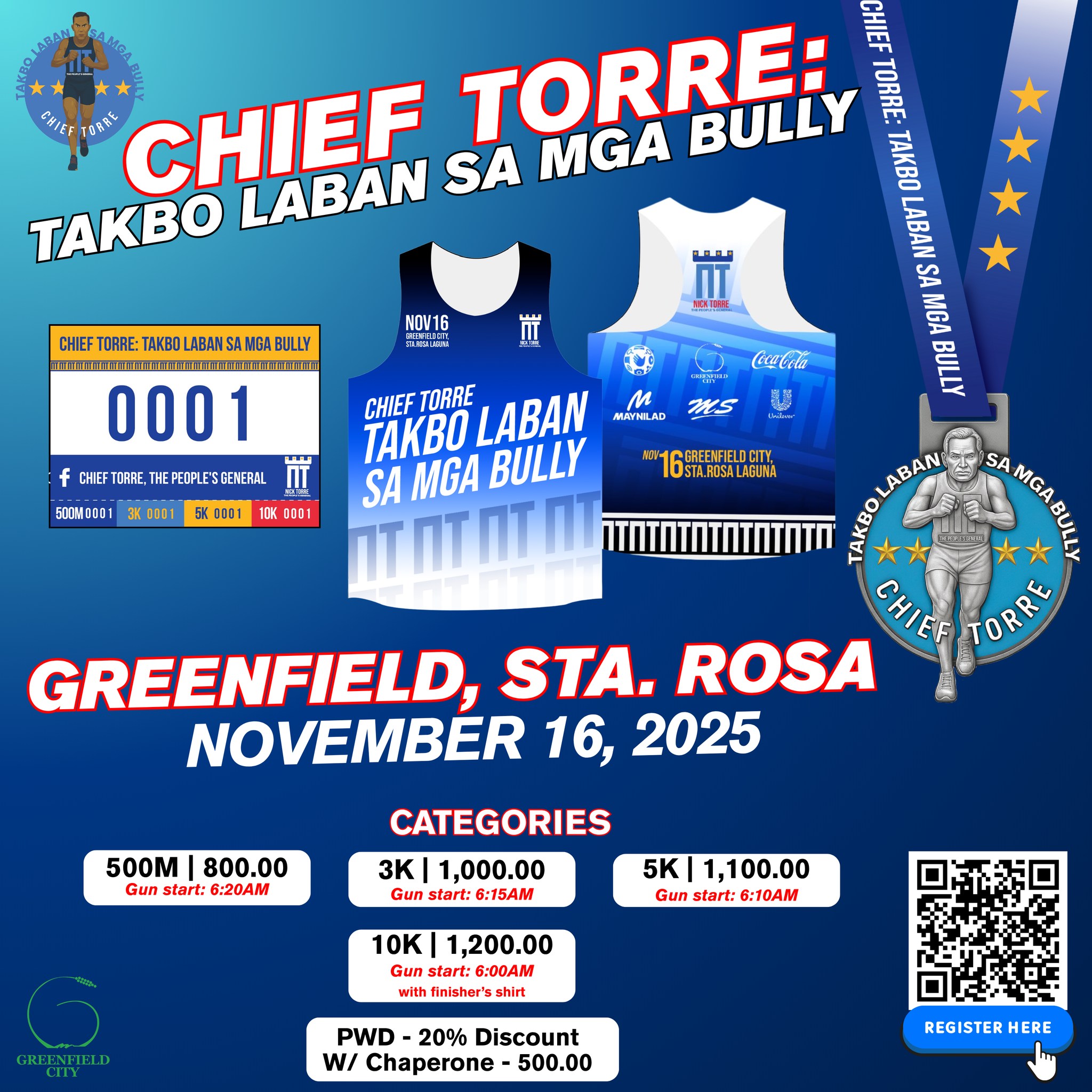 Global - ‘TAKBO LABAN SA MGA BULLY’ LOOK: Former Philippine National ...
