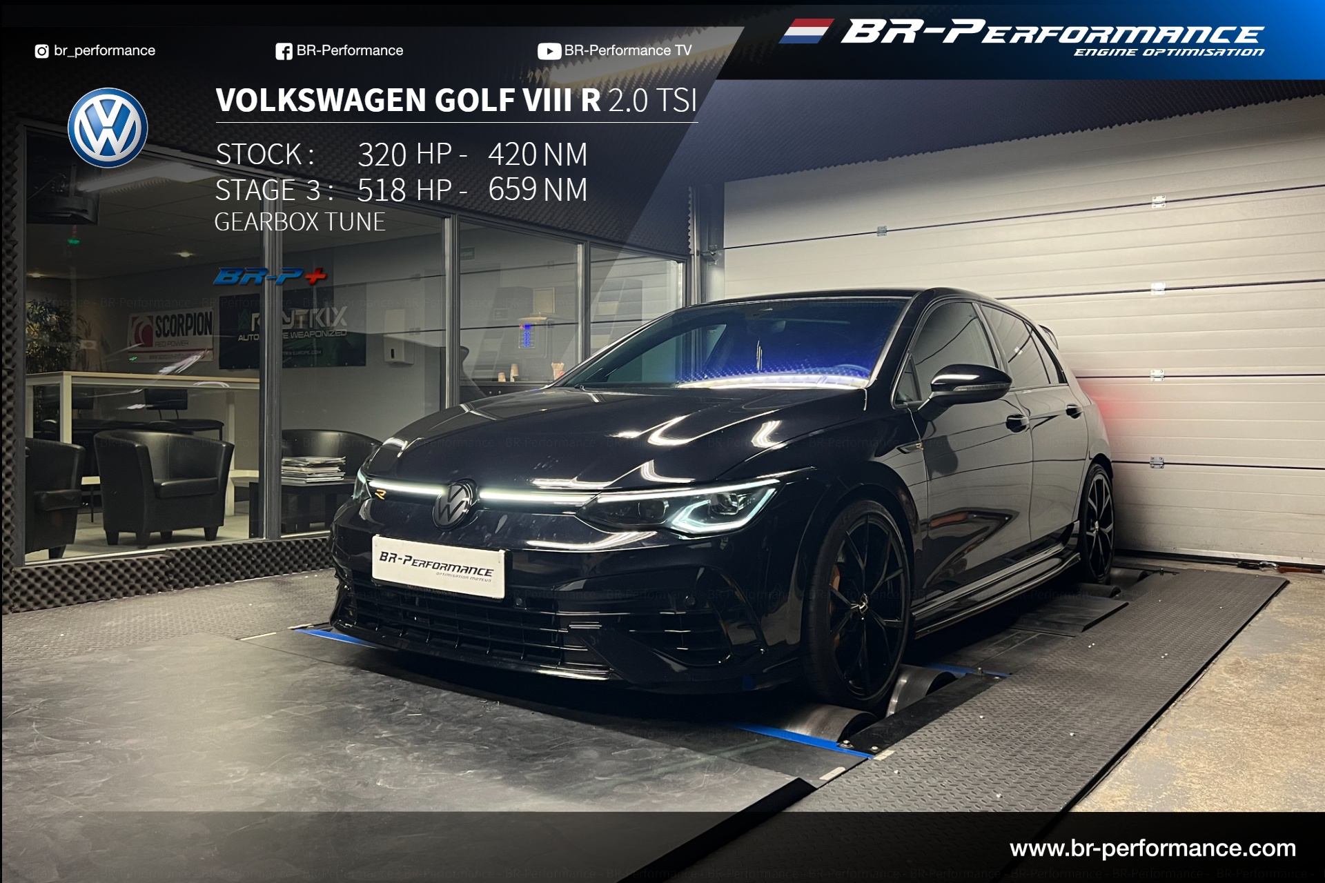 ⏱️ 100-200 kph acceleration - VW Golf 8.5 GTI 195kW tuned with 