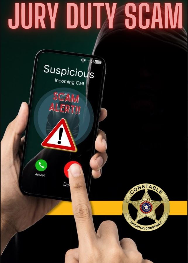 Mark - JURY DUTY SCAM ALERT! 🚨 Precinct 4, beware! Scammers are ...