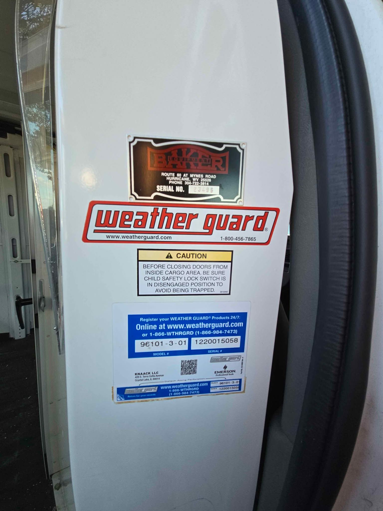 Weather Guard Express Van Partition - Car Exterior Parts - Barlow, Ohio ...