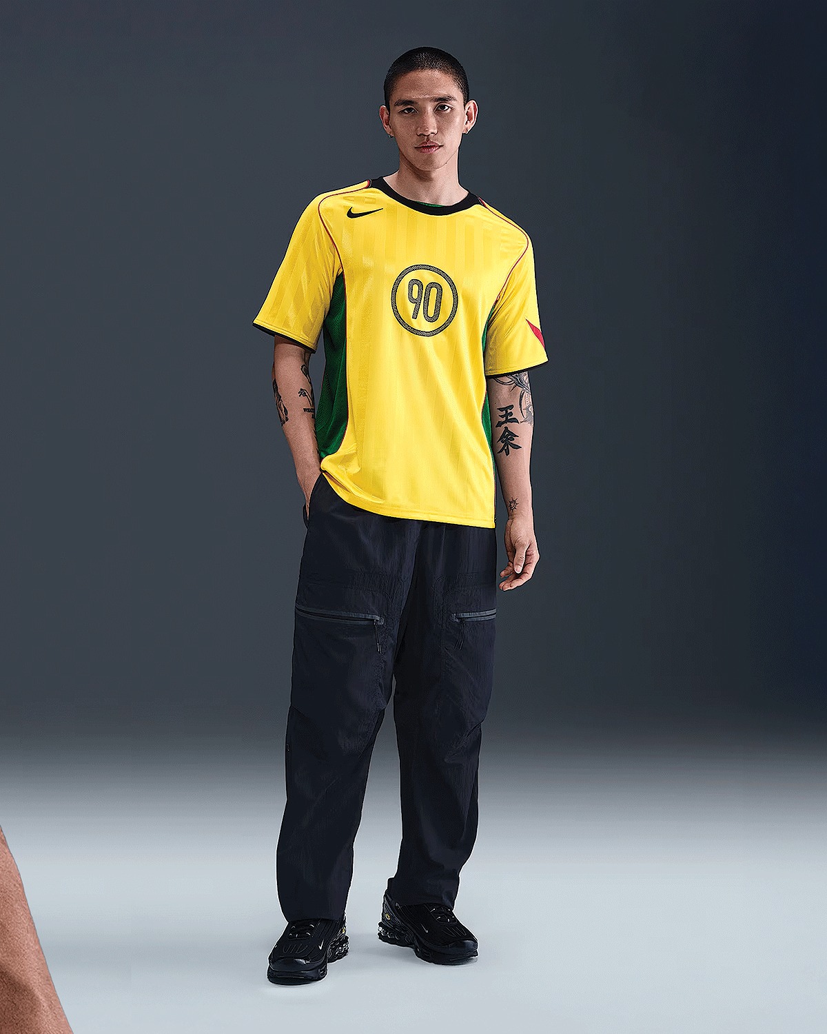Channeling the energy of the early-2000s, this Total 90 jersey is 