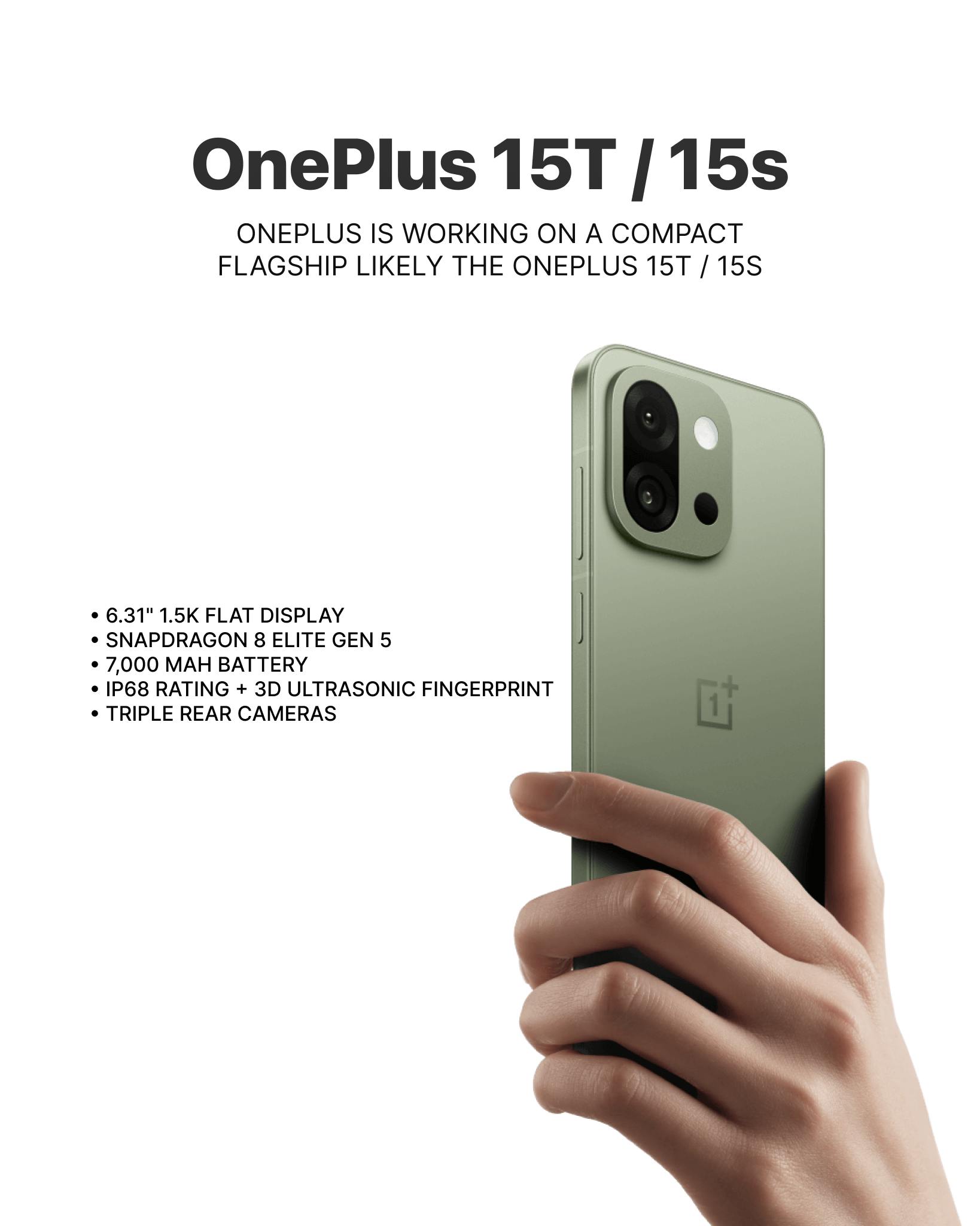 OnePlus Confirms Huge 7,500mAh Battery for the Compact OnePlus 15T