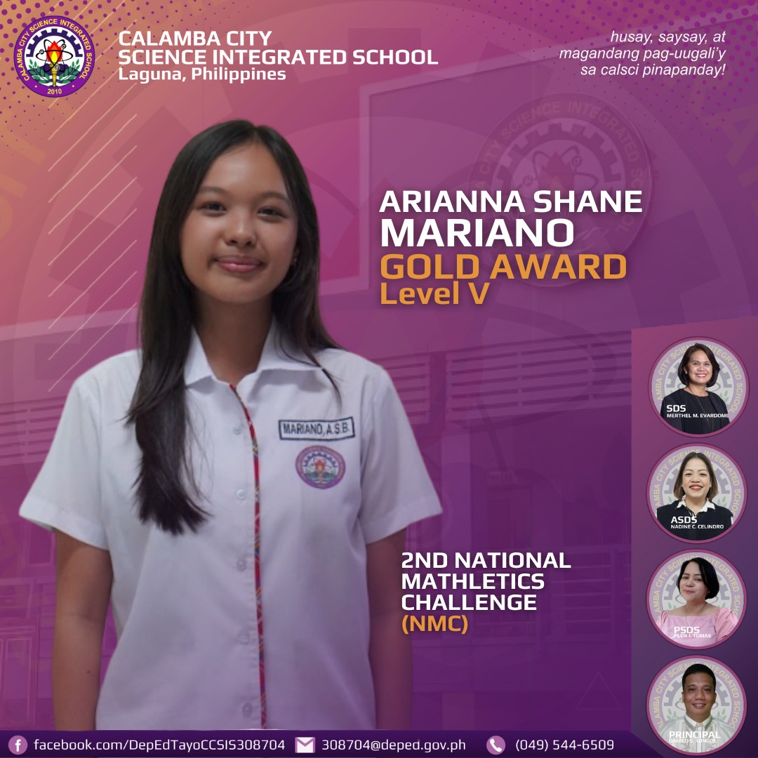 DepEd Tayo Calamba City Science Integrated School - Calabarzon added a ...