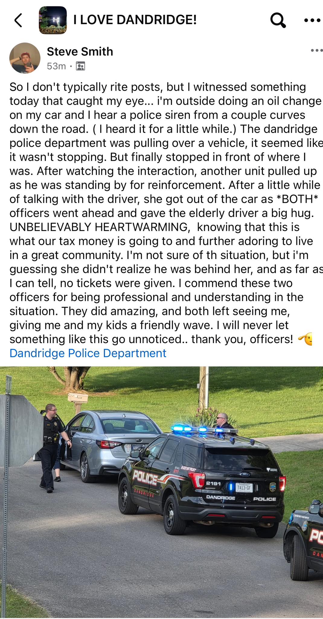 Dandridge - Officer Smith and Officer Watson exemplify the heart of ...