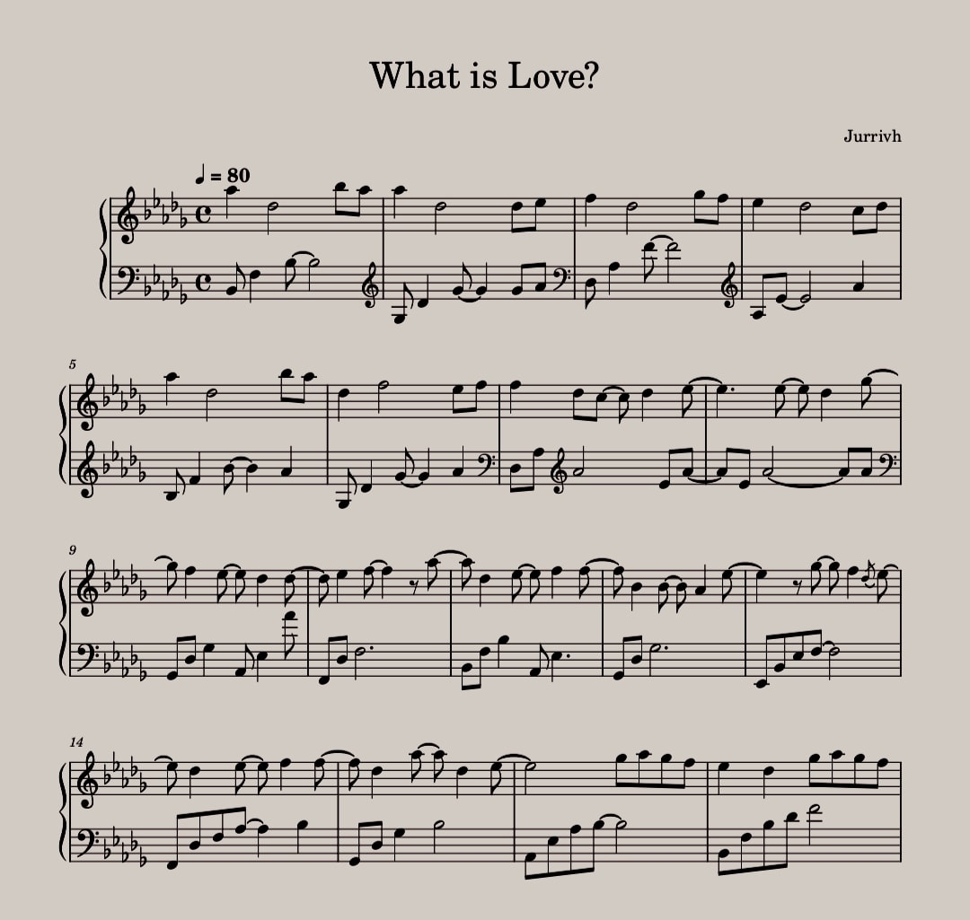 What is love sheet music is available #whatislovesheetmusic