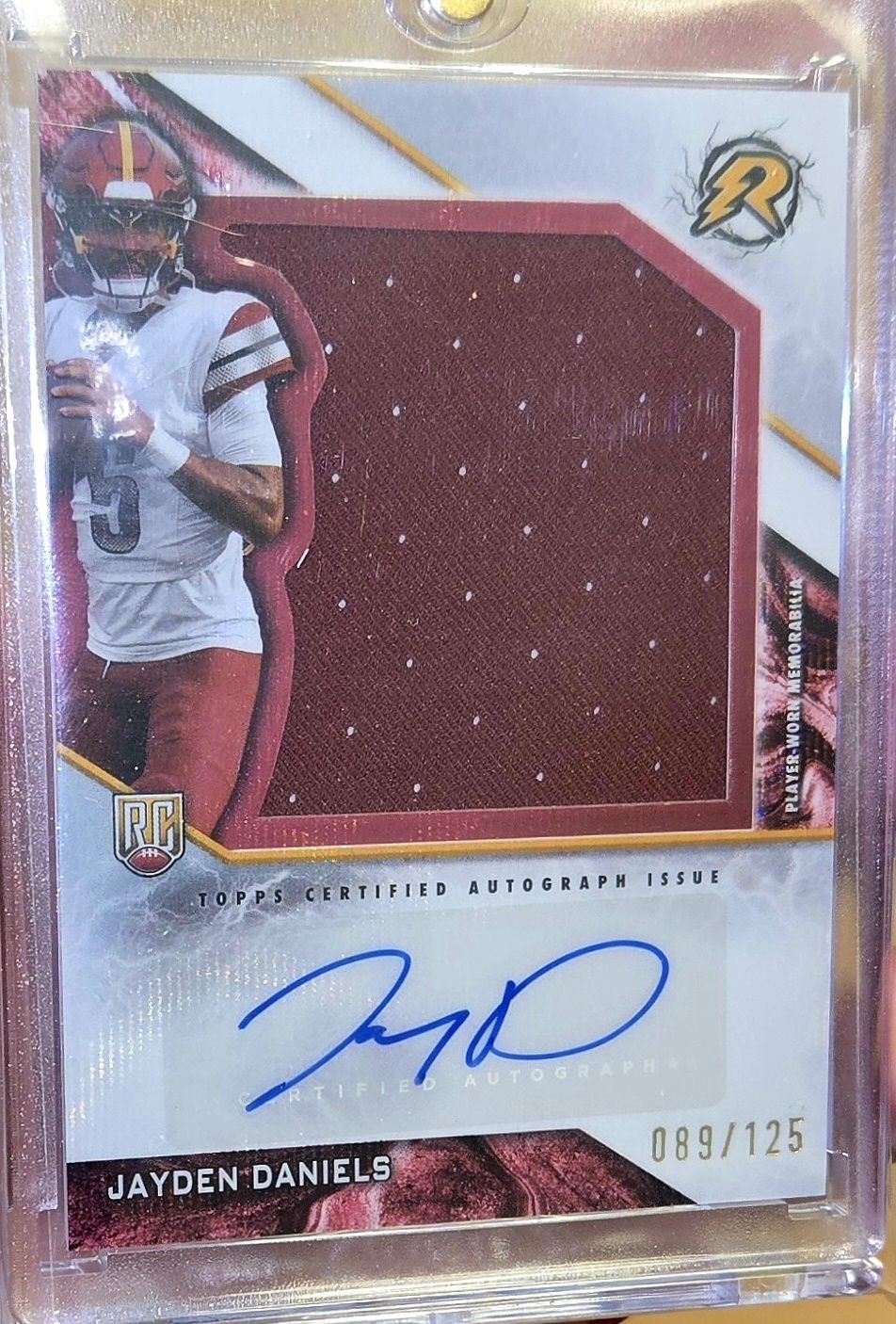 Jayden Daniels and Cam Ward 1/1 Dual Autograph in Topps Chrome