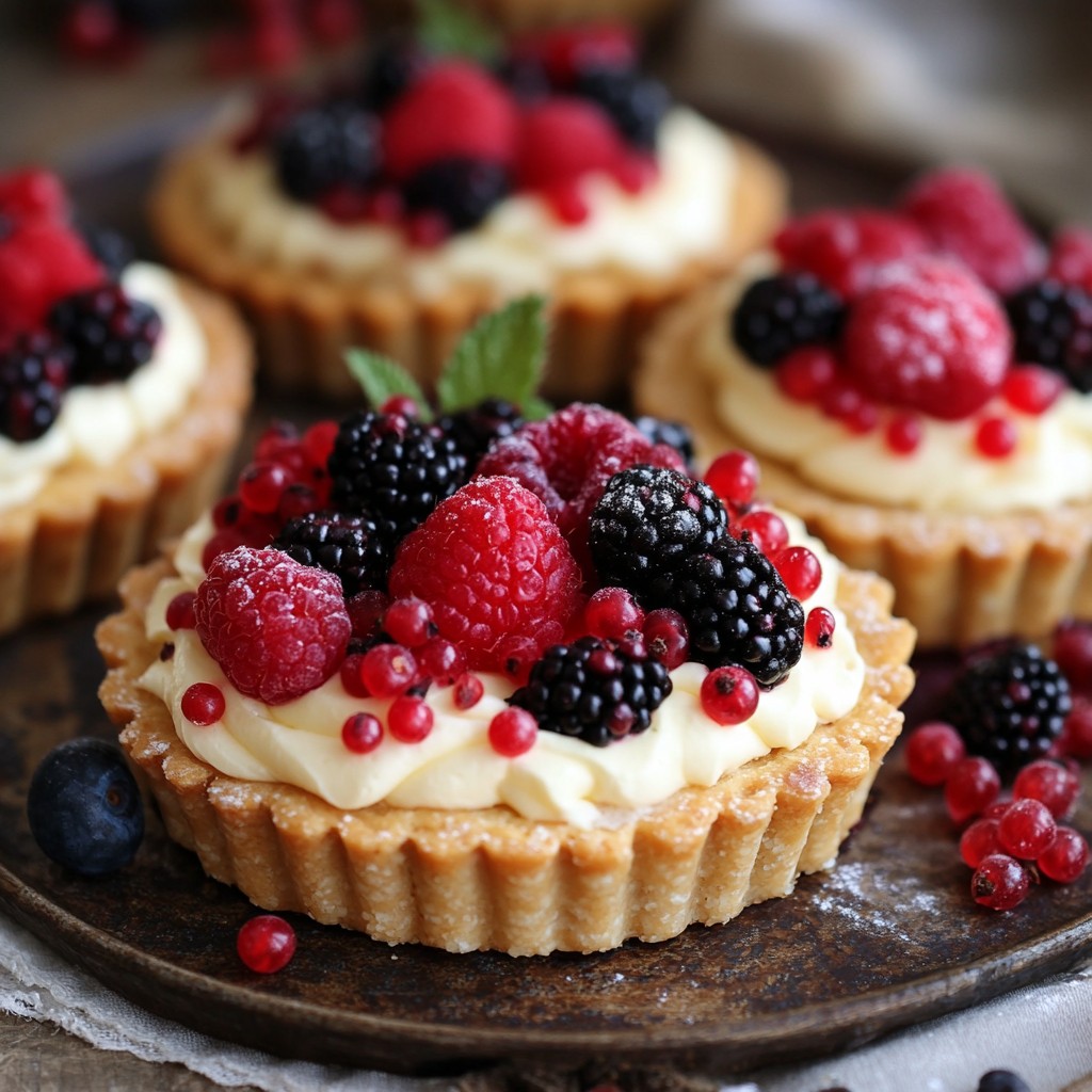 Recette - Mini Tartelettes à la Crème Pâtissière et Fruits Rouges ...