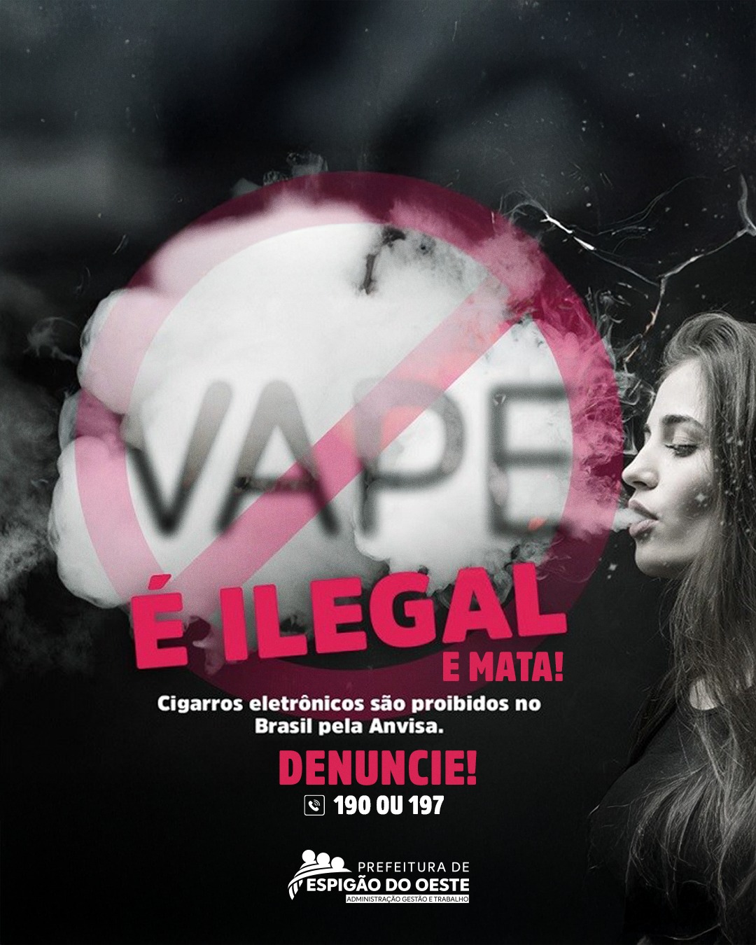 🚨 VAPE: ILEGAL, PREJUDICIAL E É CRIME! Sua saúde e segurança são  prioridades! 🚨 O uso e a comercialização de cigarros eletrônicos (vapes,  e-cigarettes, pod systems) são ILEGAIS no Brasil e representam