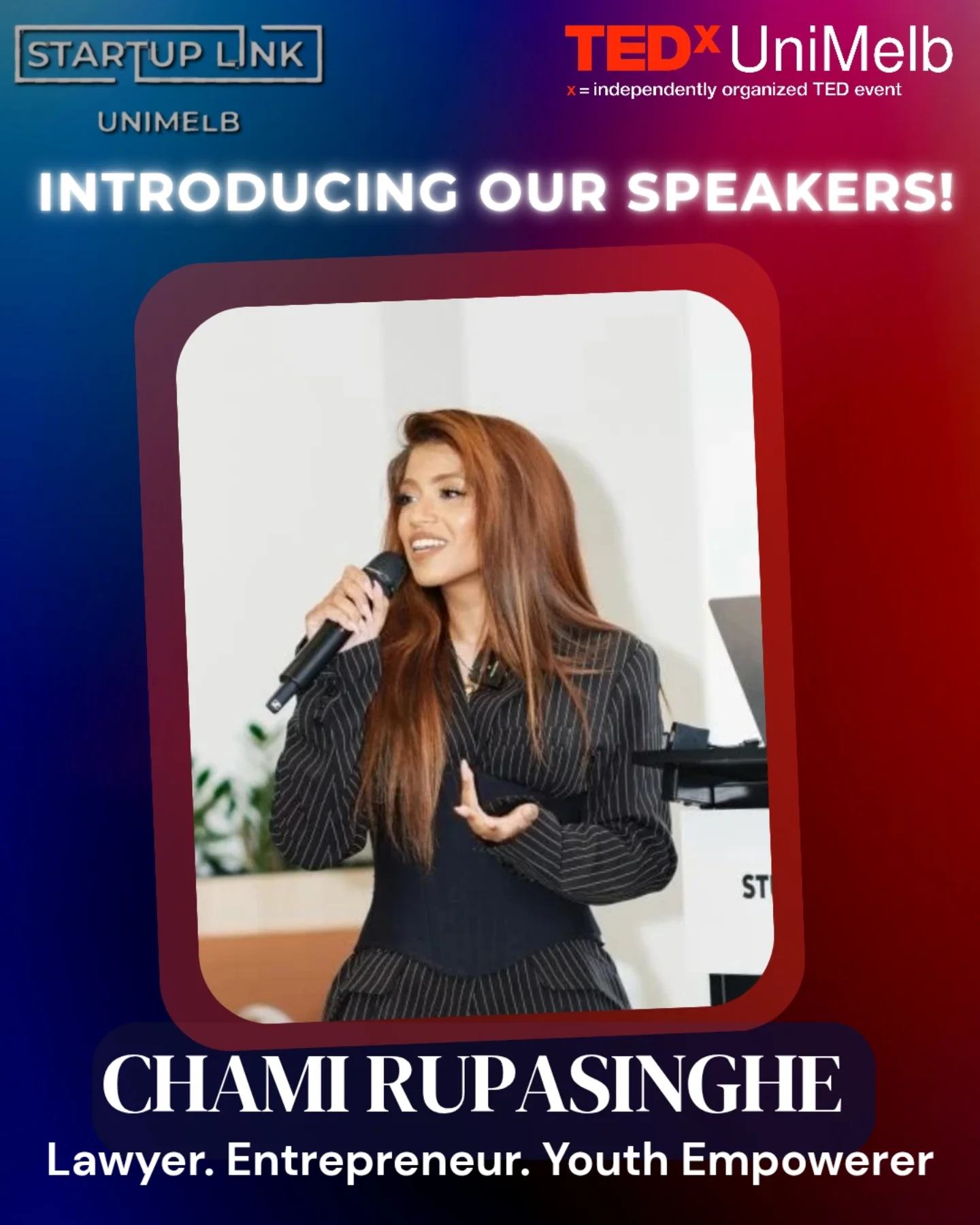 TEDxUniMelb - 🎤 Meet Our Guest Speaker: Chami Rupasinghe Get ready to ...