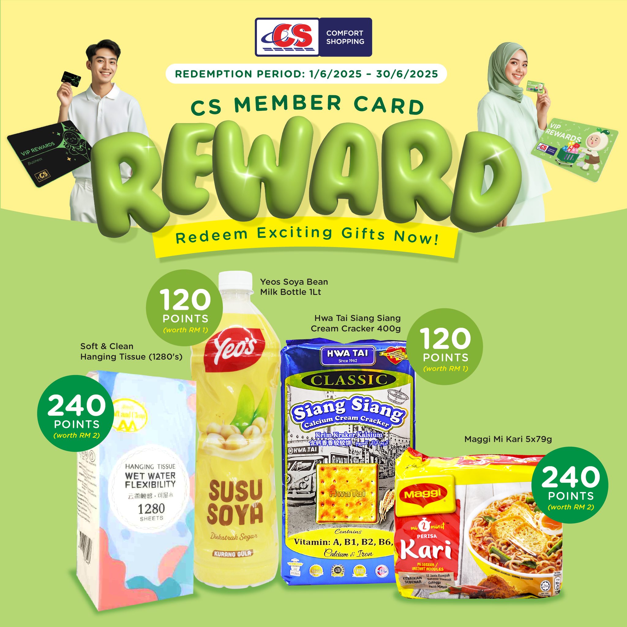 Pasaraya - 🎉 REWARD YOURSELF WITH POINTS! Start redeeming your CS ...