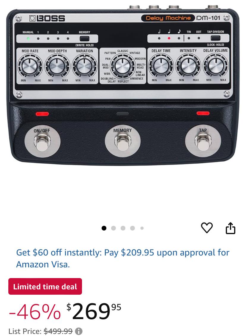Boss DM-101 analog delay pedal review