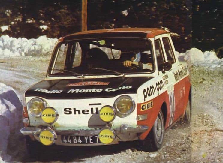 Rally Monte Carlo 1973 Bernard Fiorentino - Maurice Gélin Simca